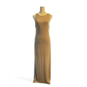 NWT women’s  Sarii Maxi Dress Beige, sz Lg